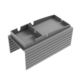 Jaugufiy Silicone Couch Cup Holder Tray Drink Holder for Sofa Arm Couch Caddy,Armrest Remote Control and Cellphone Organizer Holder (Grey)