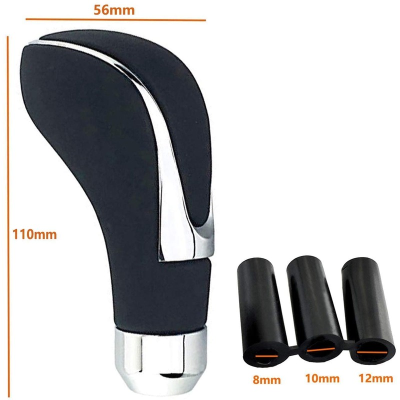 Lunsom Leather Gear Shift Knob R Shape Shift Knob Universal