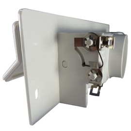 Central Vacuum Sweep Inlet Valve. CanSweep Dustpan Inlet Valve (White) for Under Counter and Baseboard Installation for Central Vacuum Systems