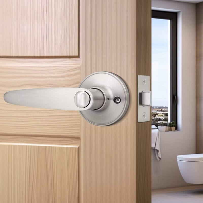 Probrico (5 Pack Keyed Entry Door Lever Lock for Exterior