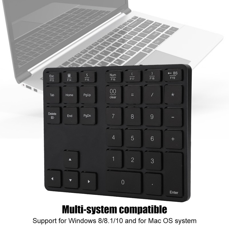 BT308 35 Keys Numeric Keypad Rechargeable Wireless Ultra Thin Keyboard