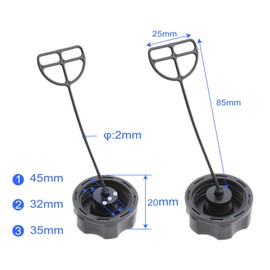 bowarepro 2Pcs Fuel Tank Cap Brushcutter Strimmer Trimmer Grass Brush Cutter For 33CC 43CC 52CC CG330 CG430 Chinese Engine Motor