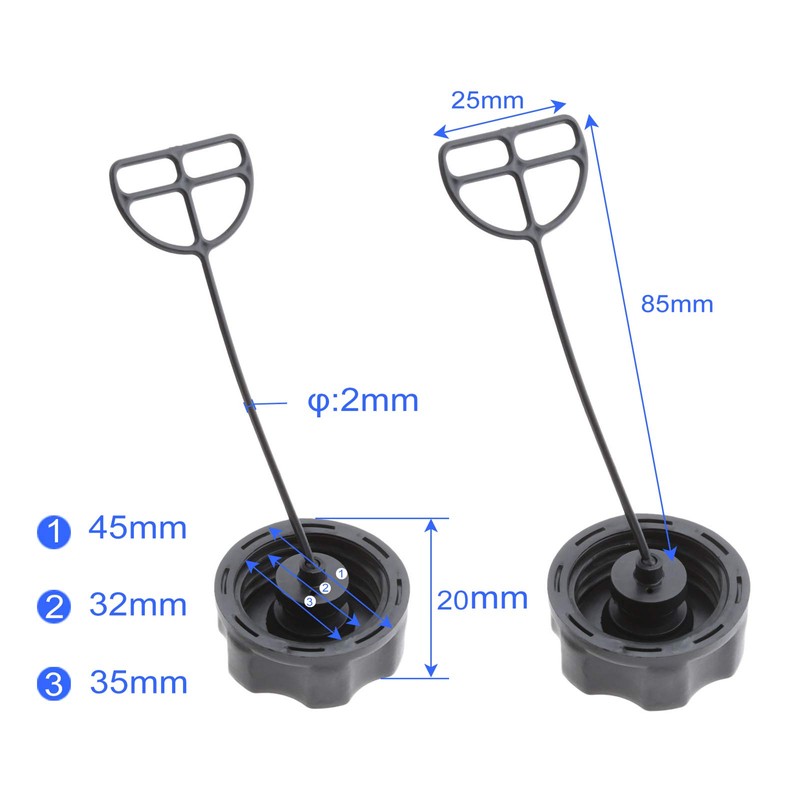 bowarepro 2Pcs Fuel Tank Cap Brushcutter Strimmer Trimmer Grass Brush