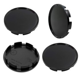 RTRHINOTUNING 63mm 2.5in Wheel Center Caps for Dodge Ram 1500 Dakota Durango 52005732, 63mm(2.48in)/57mm(2.26in) 4 Pack Black Hub Caps