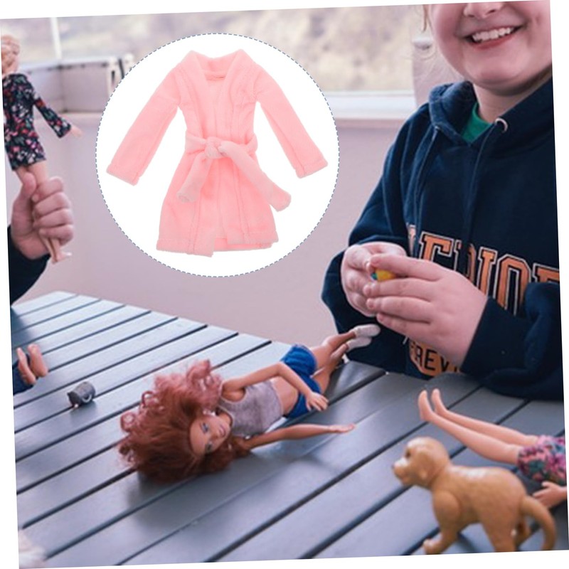 HEMOTON Accessories for Doll Pyjamas Doll Clothes Mini Bathrobe Accessories