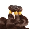 Dokksiiia 30 32 34 Inch Dark Brown Bundles Human Hair