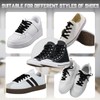 yqswstl Black Flat Shoe Laces for Sneakers, Polyester Shoe Strings