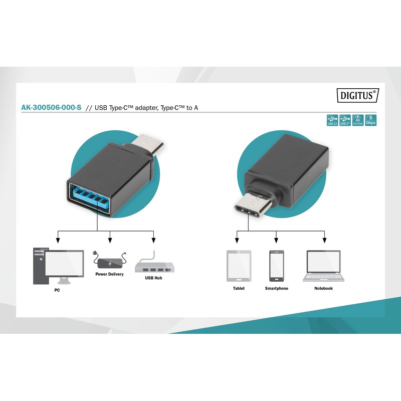 Digitus USB3.0 ADAPTER C-ST/A-BU