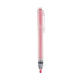 MUJI NBC45A8A Polypropylene Retractable Highlighter, Pink