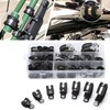 60pcs P Clips Hose Pipe Clamp Cable Clamps Assortment Kit,7