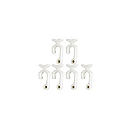 Pactrade Marine Boat Fender Bumper 7/8'' Rail Mount Clip Quick Hanger Plastic (6 pcs)