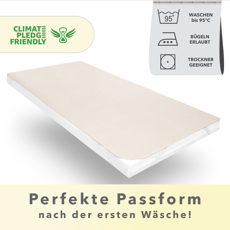 STUDIO Molton Mattress Protector 90 x 200 cm, Made in