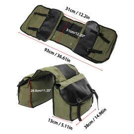 Large Capacity Motorcycle Tail Package Waterproof Motorbike Saddle Bag Double Luggage Rack Bag Side Backpack Packing Bag Bicycle Equipment