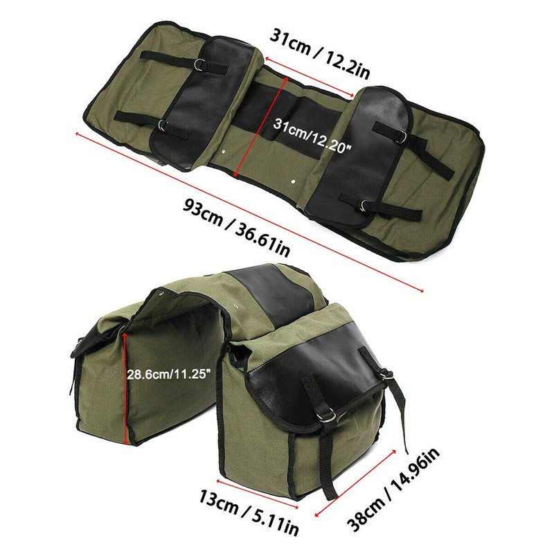 Large Capacity Motorcycle Tail Package Waterproof Motorbike Saddle Bag Double