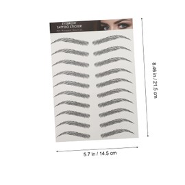 minkissy 3sets Long Lasting Eyebrow Non-fading Stickers for Instant Natural Brows Waterproof and Portable 6sheets*3