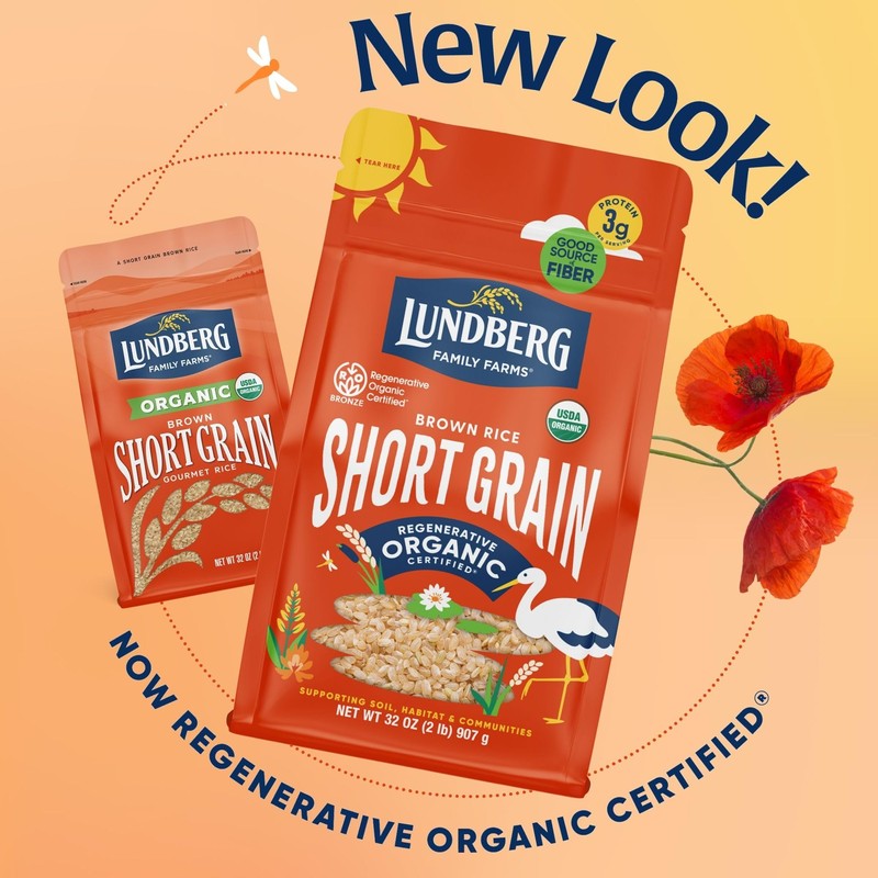 Lundberg Short Grain Brown Rice, Regenerative Organic Certified – Slightly