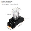 MECCANIXITY 2Pcs DC 6V Electromagnetic Power Relay, 11-Pin 5A Power
