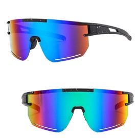 XSYKJGS Fast Goggles, Dark Blue Cycling Glasses, Sunglasses Men Women UV400 Protection Polarised Sunglasses for Riding, Skiing and Fishing in Parachuting