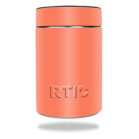 MightySkins Skin Compatible with RTIC Can (2016) wrap Cover Sticker Skins Solid Salmon