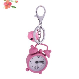 Gatuida 1pc Alarm Clock Keychain Creative Key Holder and Bag Pendant for Students Cute Miniature Clock Design for Everyday Use