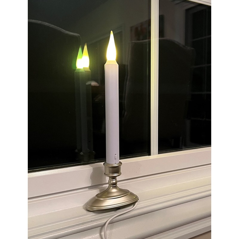 612 Vermont LED Electric Window Candles with Sensor Dusk to