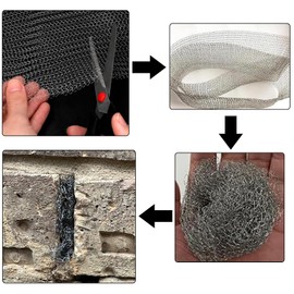 Stainless Steel Mesh Screen Wire Mesh for Mice Control Weep Hole Covers for Brick Walls Wire Mesh Screen Upgraded Metal Mesh Flexible Stretchy Meshs Fabric for Rodent Barrier 5 in X 47 in