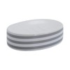 Harbour Housewares Soap Dish - Glazed Ceramic Bathroom Sink Holder