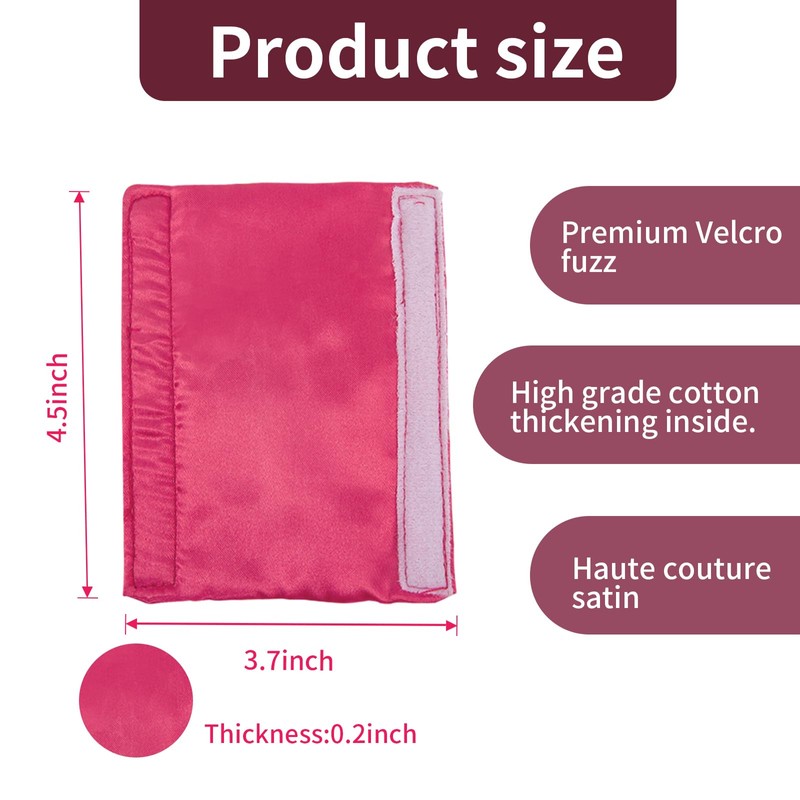AGDGV 4-Packs Satin Mask Strap Covers,Face Cushion Cover for Strap