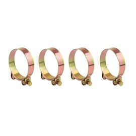 4Pack Stainless Steel T-Bolt Hose Clamps, Heavy Duty Ear Clamp Tube Clamp Adjustable Pipe Clamp Range 26-28mm/1.02"-1.10" Hose