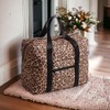 Easy Travel Bag Leopard Print, black, Folding travel bag
