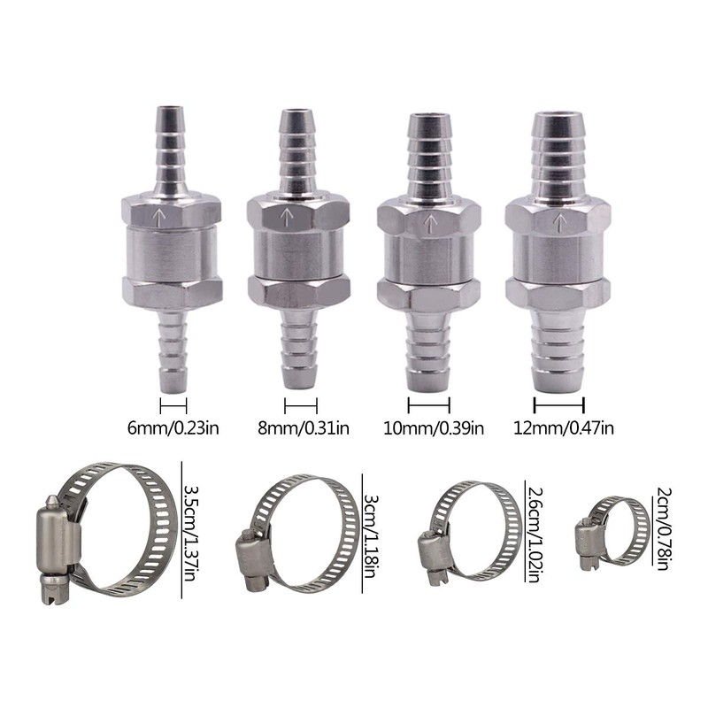 One Way Check Valve Fuel,Tianher Fuel Non-Return One Way Aluminium