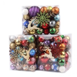 Christmas Tree Ornament Collection lf1510 Free Size/Pink Elk 30 Pieces 3ea