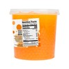 Tea Zone B2051 Mango Popping Pearls for Boba tea Beverages,