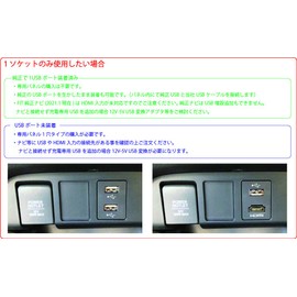 Honda Fit (HV/e:HEV) GR Series, Dedicated Panel, 2 Hole Type, Smart Connection, HDMI USB Adapter, For Mirroring External Navigation Systems, Etc.; Honda (Fit Dedicated Panel 2 Hole Type)