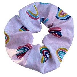 Rainbow Scrunchie Womens Girls Hair Tie