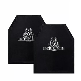 IRON ARMADILLO® Level IIIA 3A HG2 8.75"x11.75" SAPI Small Soft Body Armor PAIR
