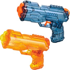 Water Gun for Kids 2 Pack, Squirt Guns Super Water Guns Toys for Boys Girls Toddlers, Summer Toys for Outdoor Swimming Pool Beach Water Gun, Blue&Orange