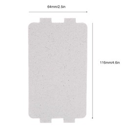 5 Stücke Glimmerscheibe für Mikrowellen, 11,4 x 6,3cm Mikrowellenofen Glimmer Platte, Mikrowelle Glimmerplatten Reparaturzubehör, Universal Glimmerblatt Reparatur Teil für Mikrowelle