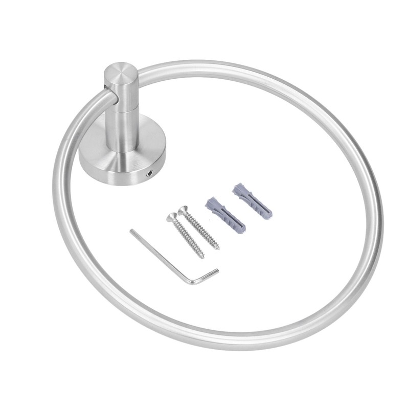 Towel Ring Modern Circle Wall Maounted Stainless Steel Bathroom Towel