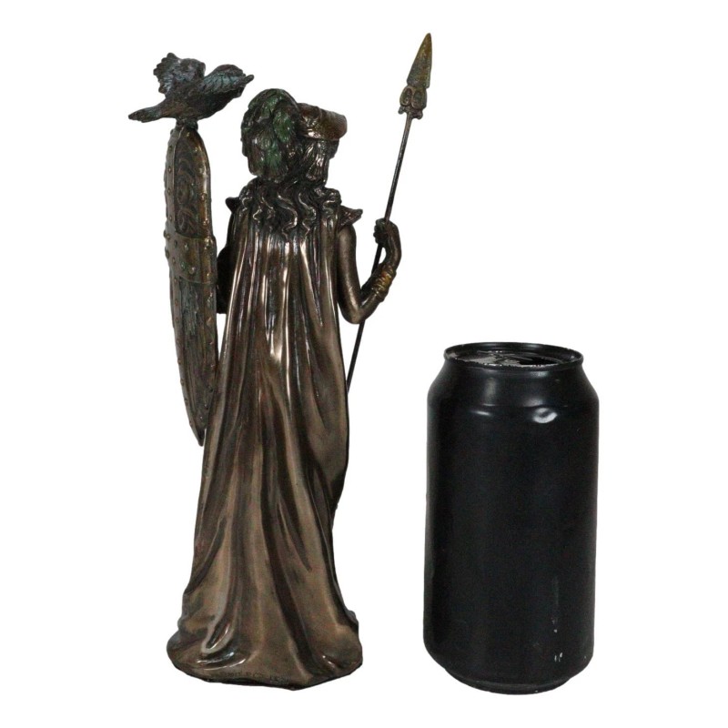 Greek Goddess Athena Wearing Helmet With Spear Aegis Shield And