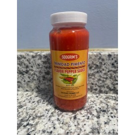 Trinidad Soogrim's Trinidad Pimento Flavor Pepper Sauce 12oz