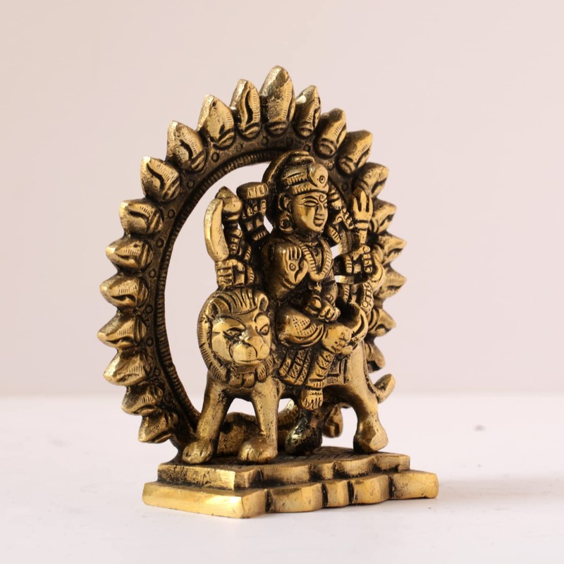 GURU JEE™ Maa Durga Estatua de latón Mata Rani Idol