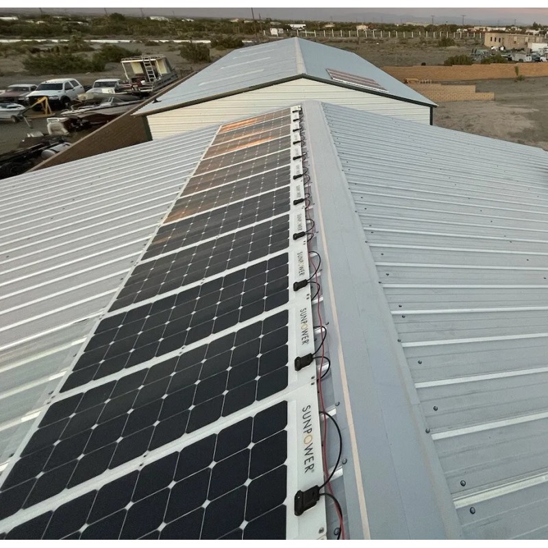 SunPower 100 Watt Flexible Lightweight Solar Panel By Maxeon Sunpower