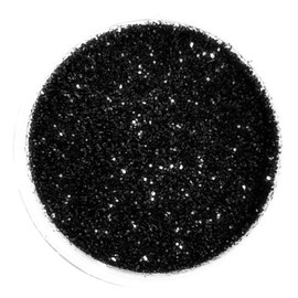 Glitter Lips Ultra Fine Dust Powder Sexy Shades Iridescent Holographic Metallic Fashion Lips 1x 5ml Pot (Black)