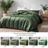 LINENWALAS 100% Organic Bamboo 2-Piece Duvet Cover Set with Zipper