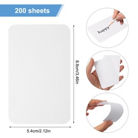 Thickened 230 g/m² Blank Playing Cards, 200 Pieces, Memory Cards, Blank Playing Cards, Blank Cards for DIY, Index Cards, Small for Design, Thank You Cards, Note Cards, Drawing Cards