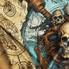 Pirate Flag 90 x 150 cm with Eyelets - Large