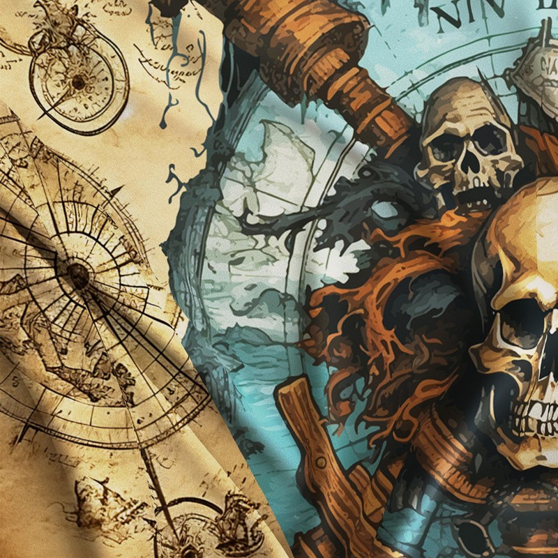 Pirate Flag 90 x 150 cm with Eyelets - Large