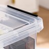YYXB 8-Pack Storage Latch Bins with Lids/Handle, 5 Quart Clear
