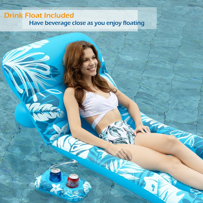 Jasonwell Inflatable Pool Float Adult - Pool Floaties Lounger Floats